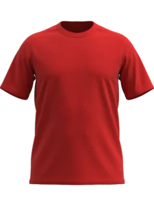 Crvena Fit majica kratkih rukava od pamuka, uski kroj, moderna muška majica za svakodnevno nošenje