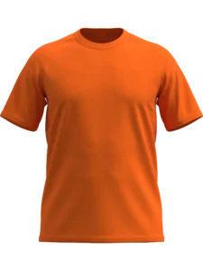 Narandžasta Fit majica kratkih rukava od pamuka, uski kroj, moderna muška majica za svakodnevno nošenje