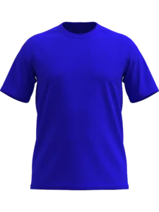 Rojal Plava Fit majica kratkih rukava od pamuka, uski kroj, moderna muška majica za svakodnevno nošenje