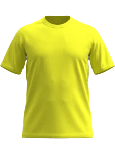 Žuta Fit majica kratkih rukava od pamuka, uski kroj, moderna muška majica za svakodnevno nošenje