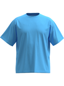 Azuro Plava Oversize Raglan majica opuštenog kroja sa dugim rukavima i modernim izgledom