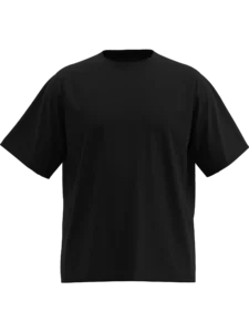 Crna Oversize Raglan majica opuštenog kroja sa dugim rukavima i modernim izgledom