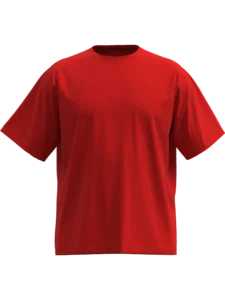 Crvena Oversize Raglan majica opuštenog kroja sa dugim rukavima i modernim izgledom