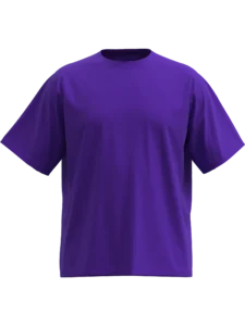 Ljubičasta Oversize Raglan majica opuštenog kroja sa dugim rukavima i modernim izgledom