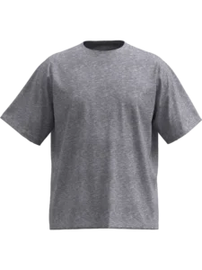 Melanž Siva Oversize Raglan majica opuštenog kroja sa dugim rukavima i modernim izgledom