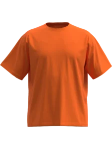 Narandžasta Oversize Raglan majica opuštenog kroja sa dugim rukavima i modernim izgledom