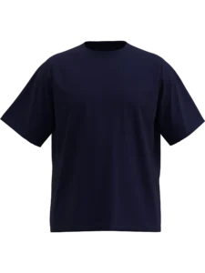 Teget Plava Oversize Raglan majica opuštenog kroja sa dugim rukavima i modernim izgledom