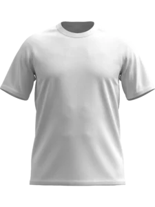 Bijela Fit majica kratkih rukava od pamuka, uski kroj, moderna muška majica za svakodnevno nošenje