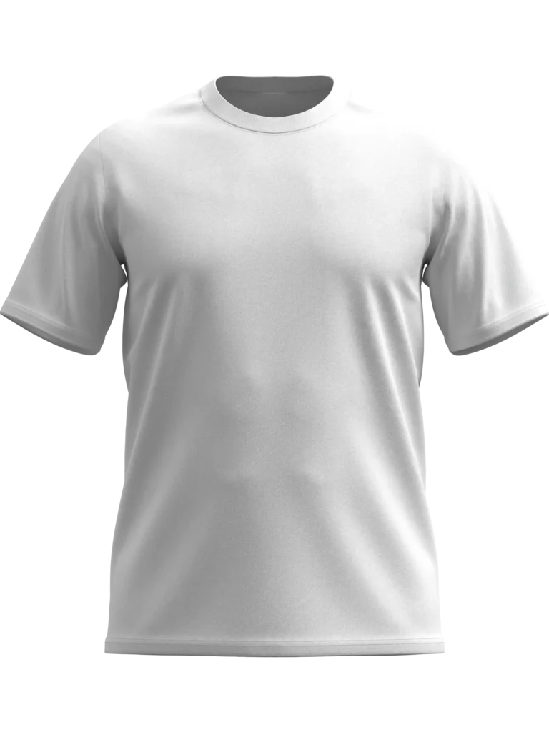 Bijela Fit majica kratkih rukava od pamuka, uski kroj, moderna muška majica za svakodnevno nošenje