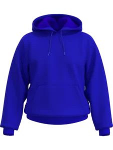 Dukserica od trokonca klasičnog kroja u rojal plavoj varijanti