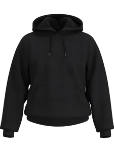 Dukserica od trokonca klasičnog kroja u tamno sivoj varijanti