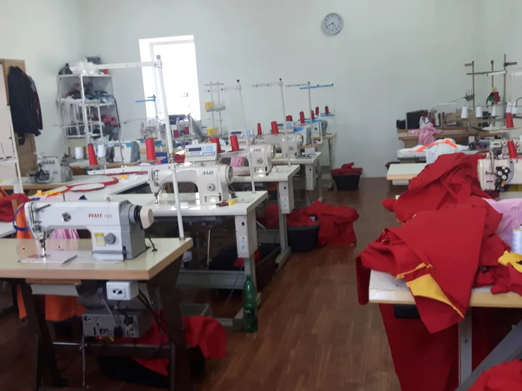 Pogon Dress Press-a u Nevesinju. Dio sa mašinama. U BiH